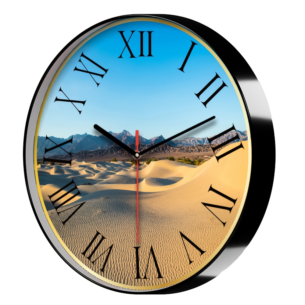 TEMU Custom Photo Wall Clock, Personalized Clock With Photo - For Birthday, Wedding, Valentine's Day Gifts, Family Portrait Printing