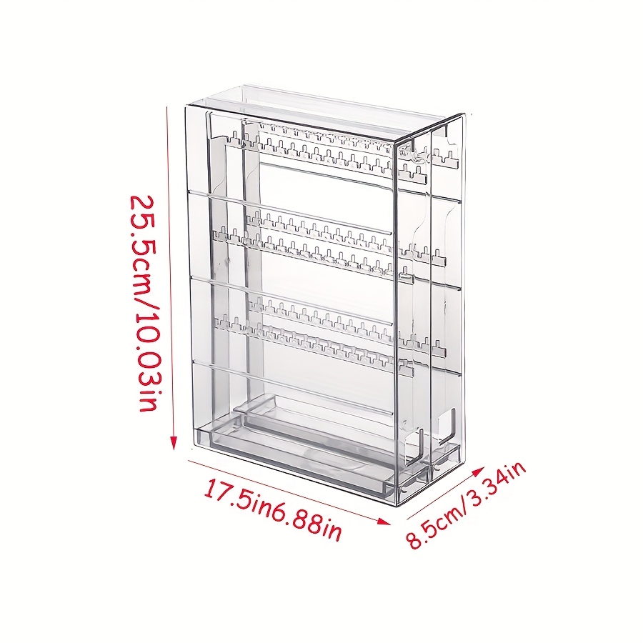 1  acrylic jewelry storage   drawers 6 layers jewelry storage rack jewelry accessories organizer necklace display rack multi function earrings necklaces bracelets rings pendants organizer for home jewelry storage   clear visibility   holiday gift Product details 5