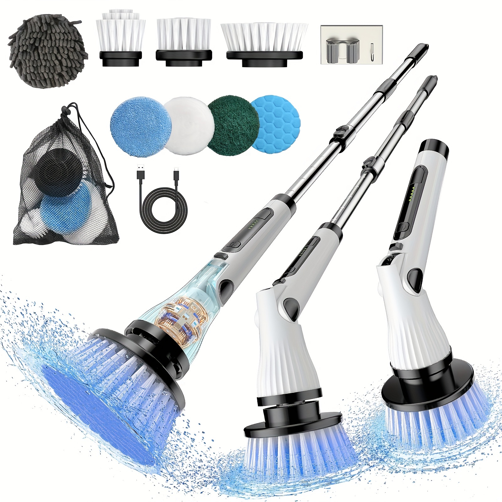 

Cleaning 8 Replaceable And 2-, Retractable For Bathroom, , Tub, , ,