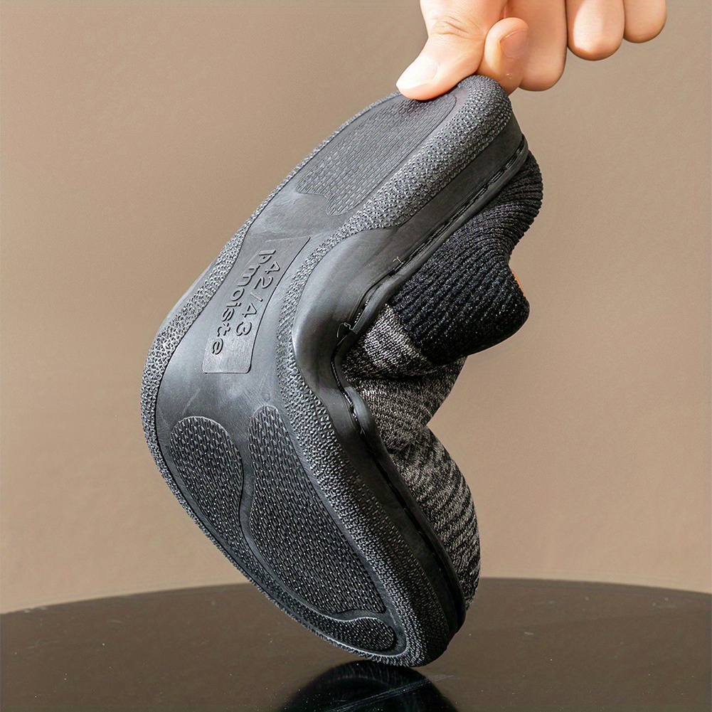 PMOISTE Heren Slip-On Memory Foam Slippers - Warme Winter Binnen/Buiten Huis Schoenen met Ondersteuning & Gevulde Binnenzool, Grote Maat (US 10-14) - Zacht Stoffen Bovenwerk & TPR Zool