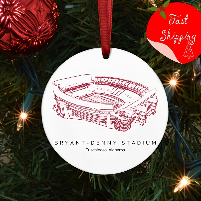 

Christmas Gift Stadium - Football, Ceramic Christmas Ornament