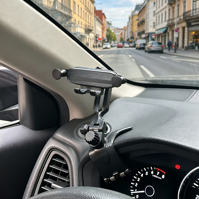 TEMU Tafdiur Car Phone Mount Dashboard, Universal Cell Phone Holder, 1 Hand Operation For Driving Navigation