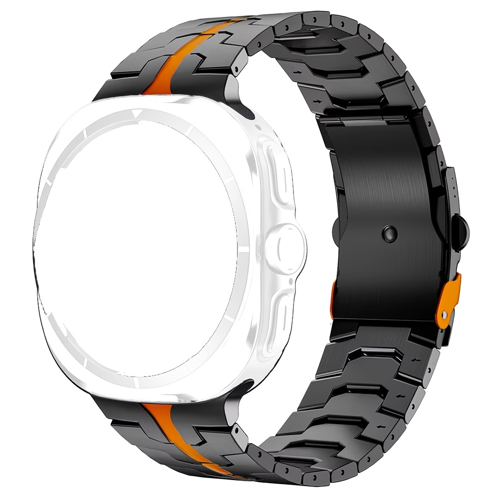 Titanium Alloy Business Strap For Galaxy Watch Ultra 2025 Ultra 47mm Curved End Band For Galaxy 47mm Watch 8 Men Bracelet