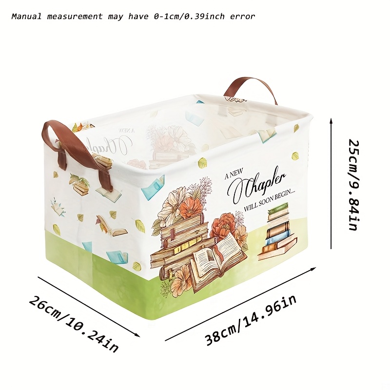 E-shop Rechteckiger Aufbewahrungskorb, Bücherregal Korb Organizer Regal Box Raumdeko, Regalkörbe