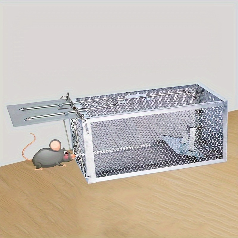 

A Automatic Super Sensitive Mouse Trap With -plated Edges Around The 4 Sides Of The Pc Mouse Trap Cage, Suitable For Indoor And Outdoor Use In Farms To Eliminate Pests And Rodents.