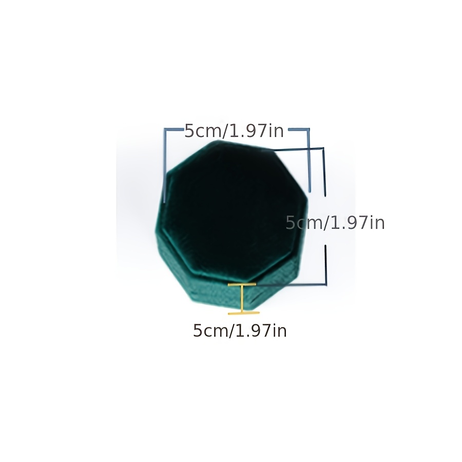 Customized Letter-Engraved Luxurious Octagonal Ring Box