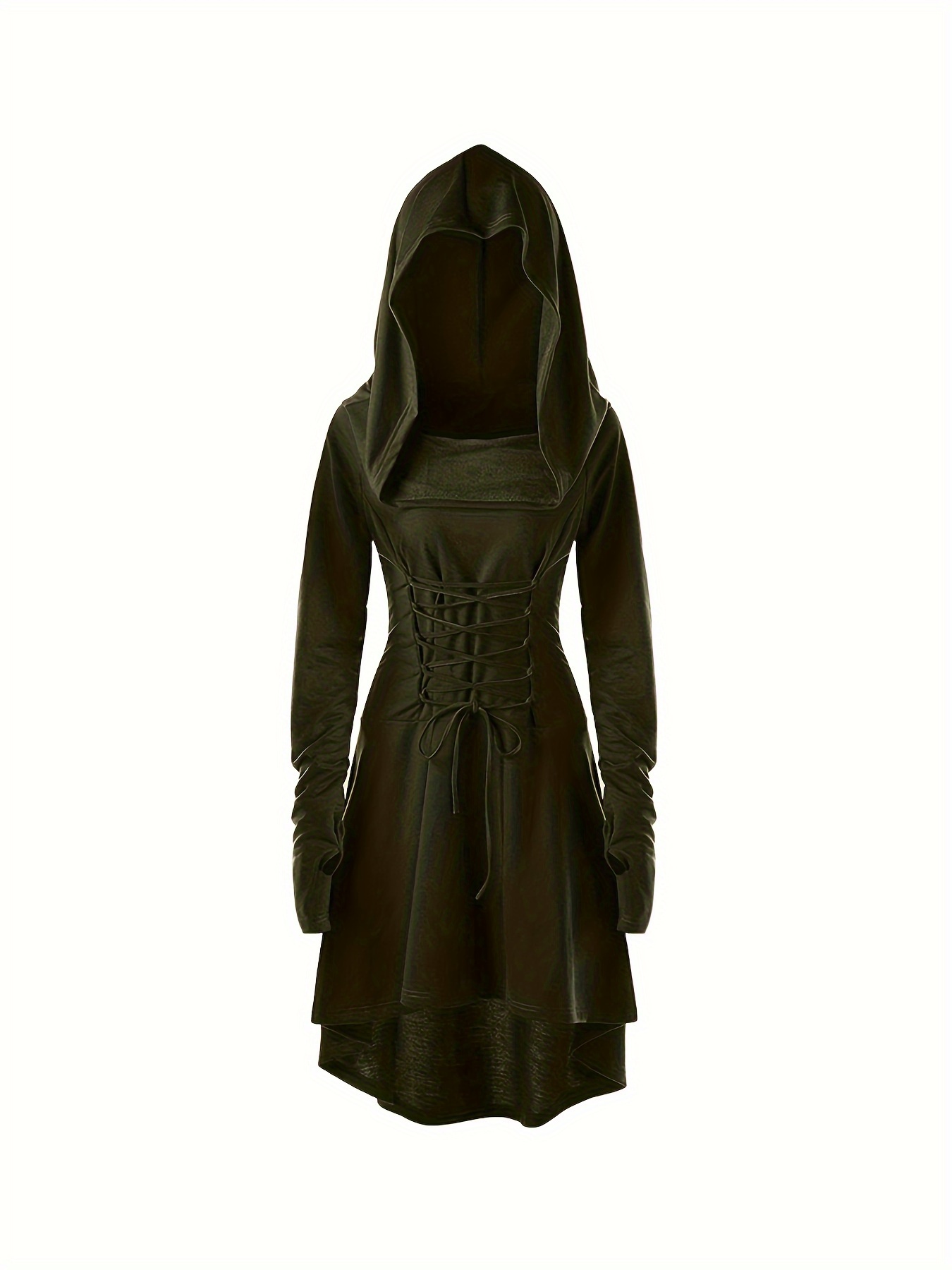 5pcs womens medieval renaissance costume set hooded dress - Temu Latvia