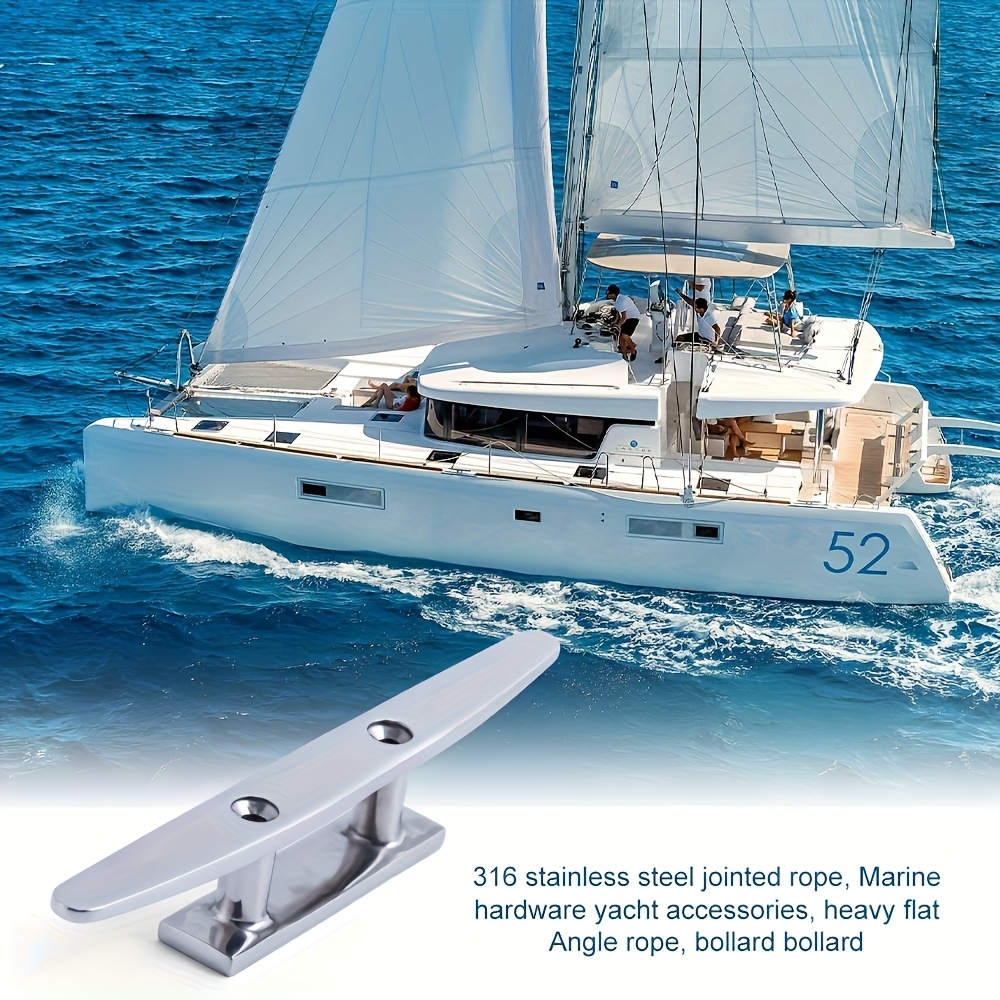 2pcs Heavy-Duty Stainless Steel Cleats for Marine Use