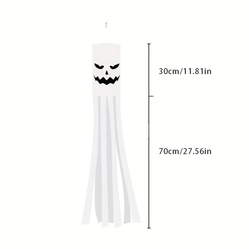 1pc Halloween Windsock Flag, Halloween Outdoor Hanging Decor For Yard Home Yard Patio Lawn Garden Tree Party Decoration