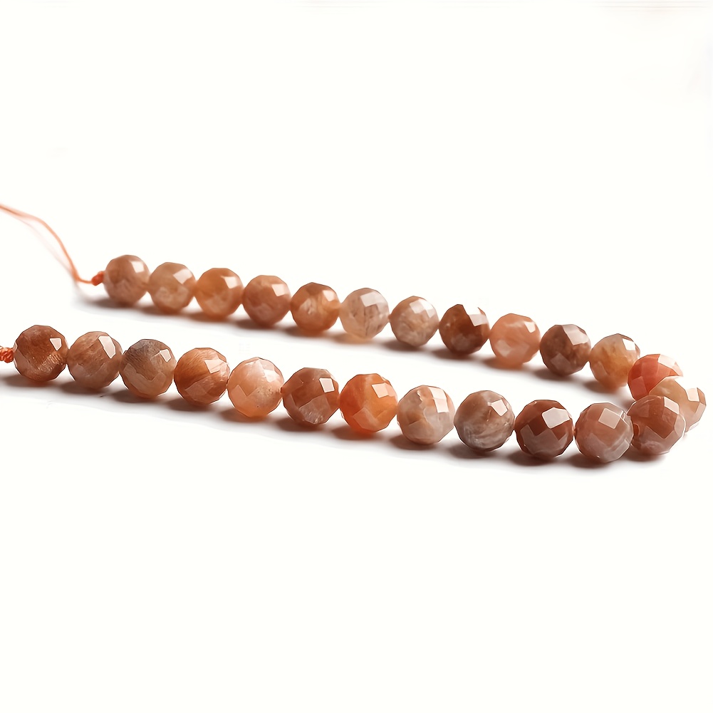 Sunstone Beads for DIY Jewellery Making, Warm Orange