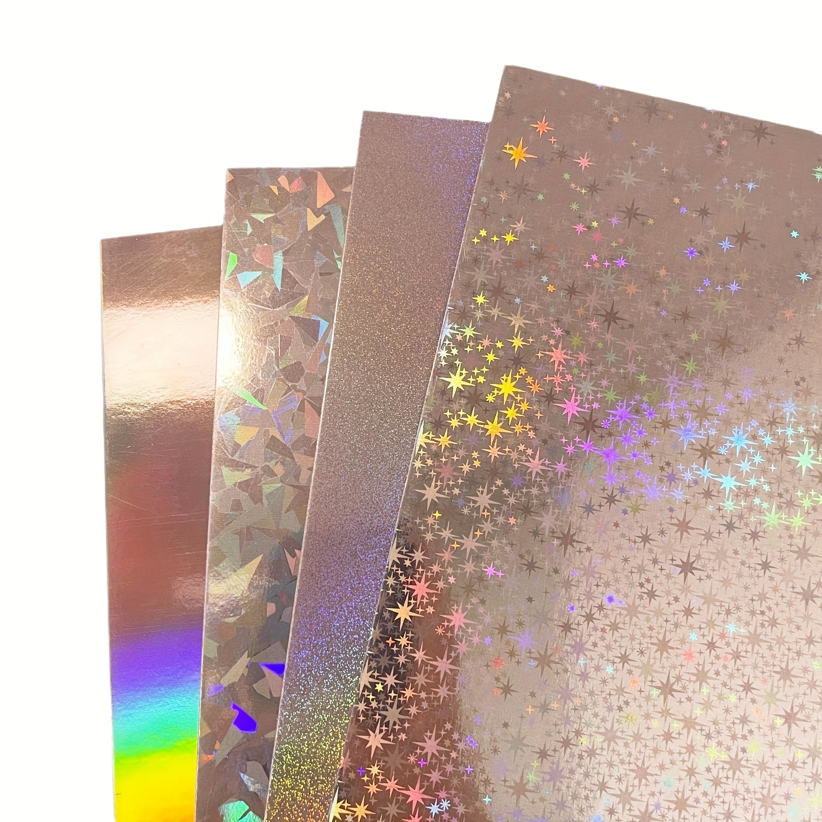 12 sheets holographic cardstock 250gsm 92lb metallic paper - Temu Bahrain