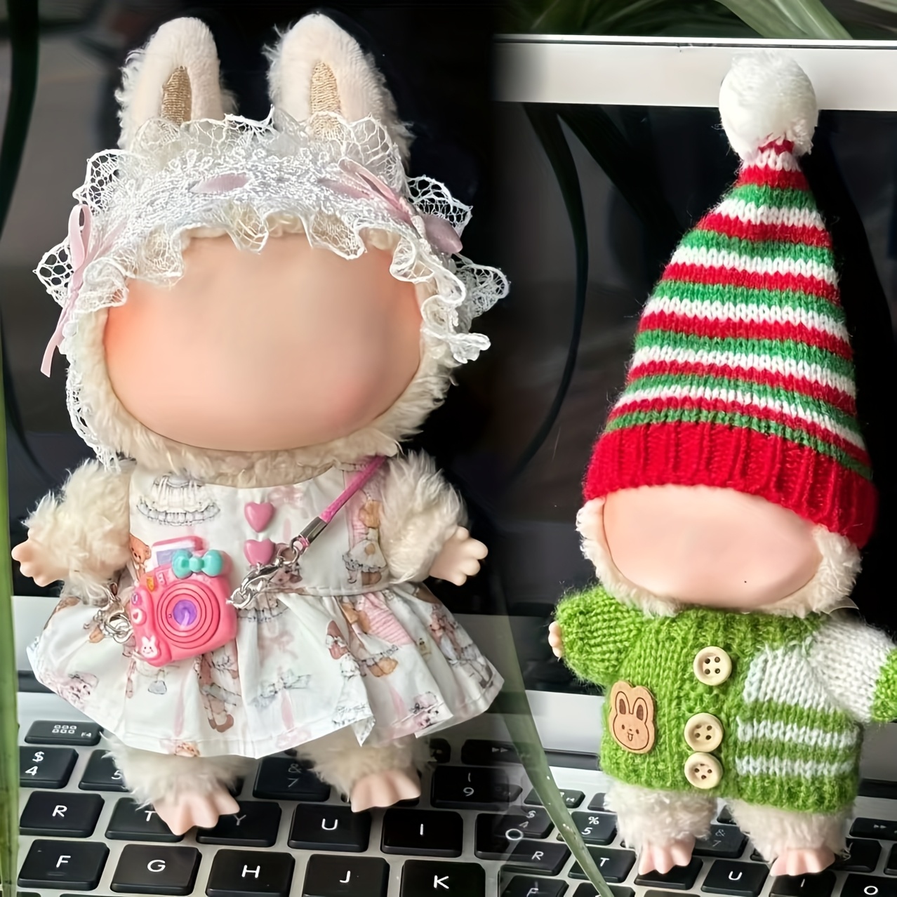 Mini Zapatos De Muñeca Para Labubu – 1 Par De PU Para Figuras De 17 Cm, Color Rosa, Accesorios Para Exhibición Y Fotografía