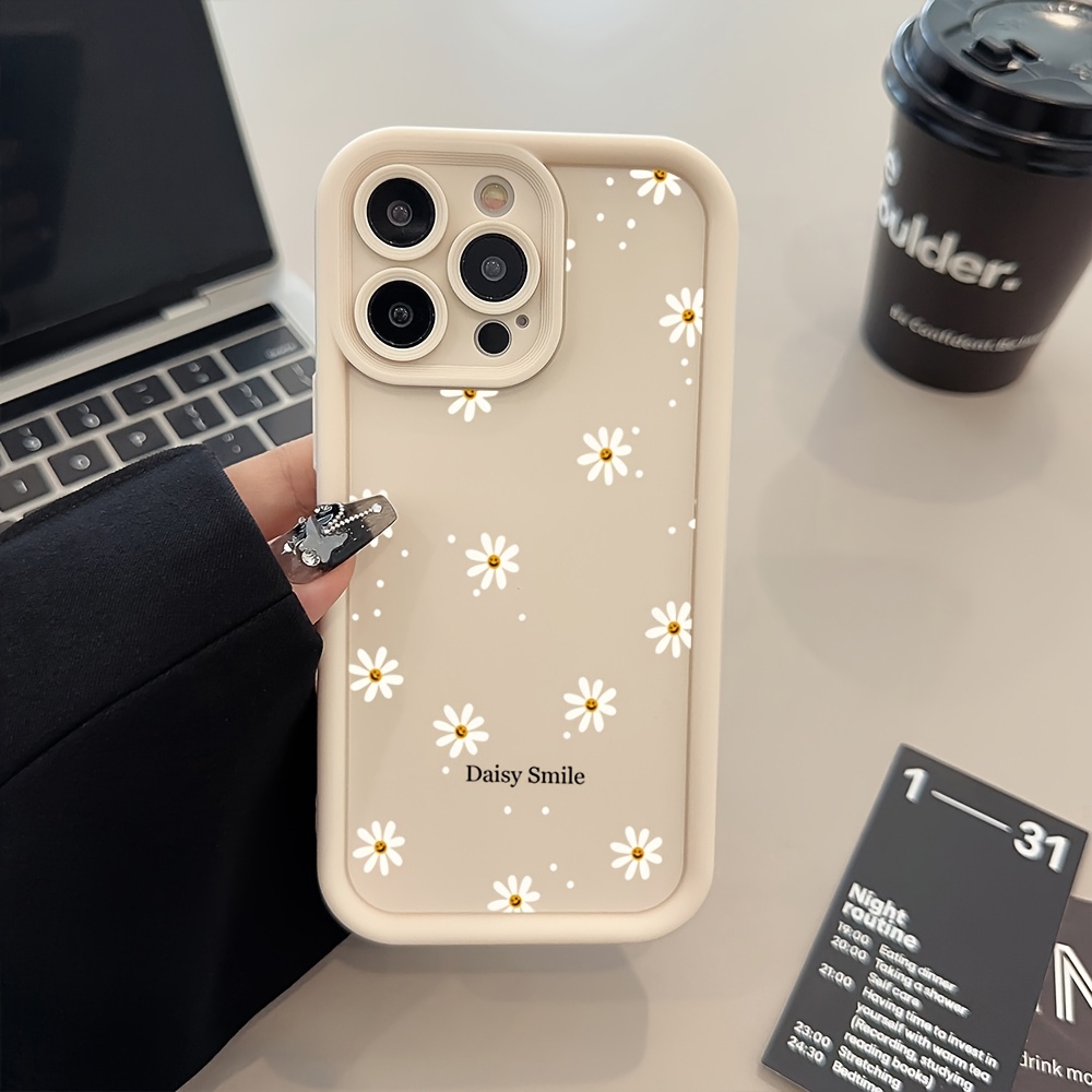 Phone Case: 1 Daisy Smile Matte Phone Case For Iphone 17 16 15 Pro Max 14 13 12 11 Xs Xr X 7 8 Plus Se 2022 Protective Cover