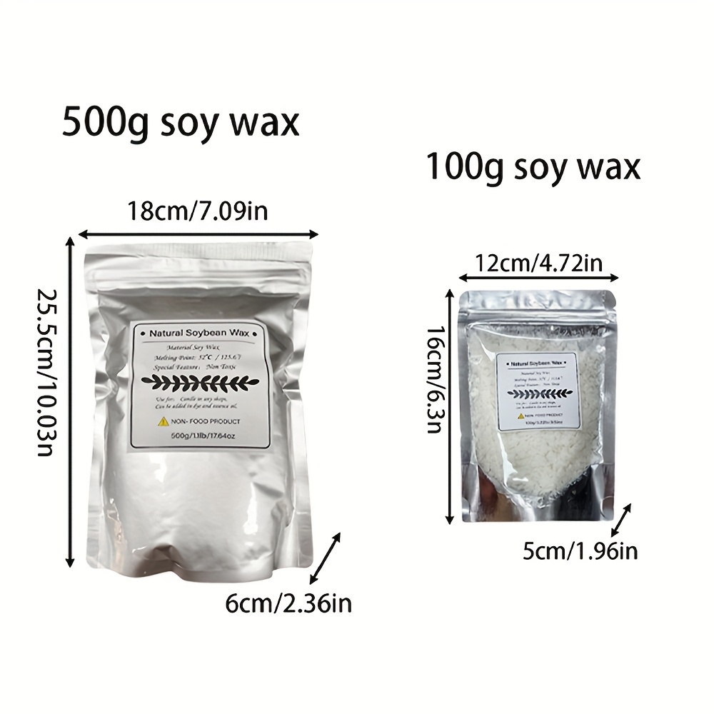100g~1000g Soy Wax for DIY Scented Candle Jar Making