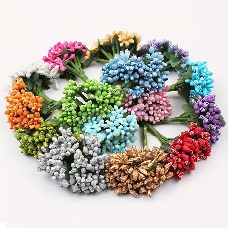 

10pcs A Of Simulation Tassel Bouquets Wedding Wreath Accessories Wreath Diy Materials