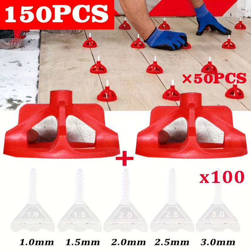 TEMU 150 pezzi di strumento professionale per l'installazione di piastrelle magnetiche, livellatore a , copertura riutilizzabile e base usa e getta,