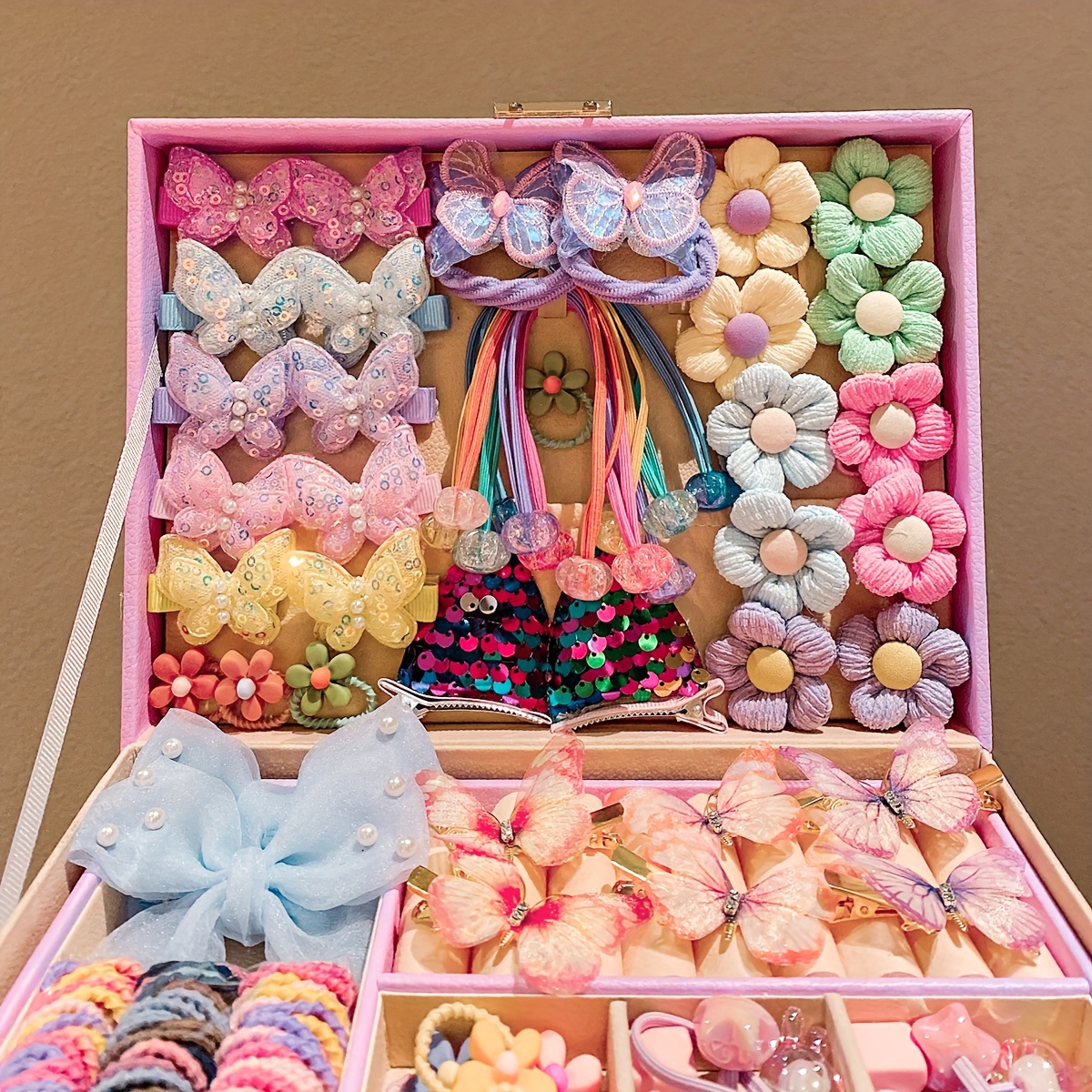 273pcs colorful cute hair clips hair ties