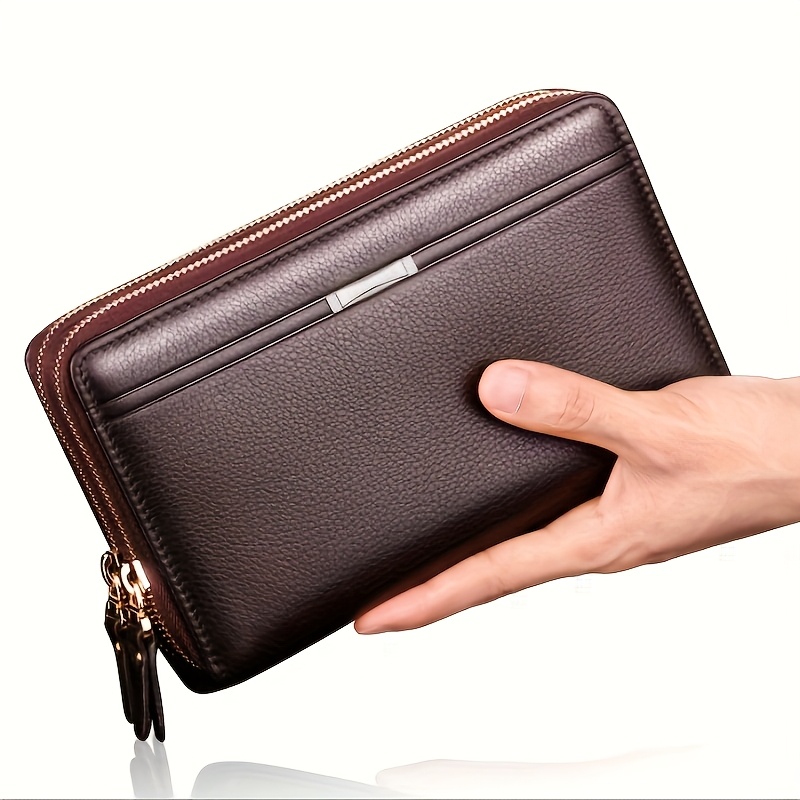 Men's Wallet Long Purse Clutch Large Business Handbag Phone Card Holder Case Gift For Men Husband Boyfriend