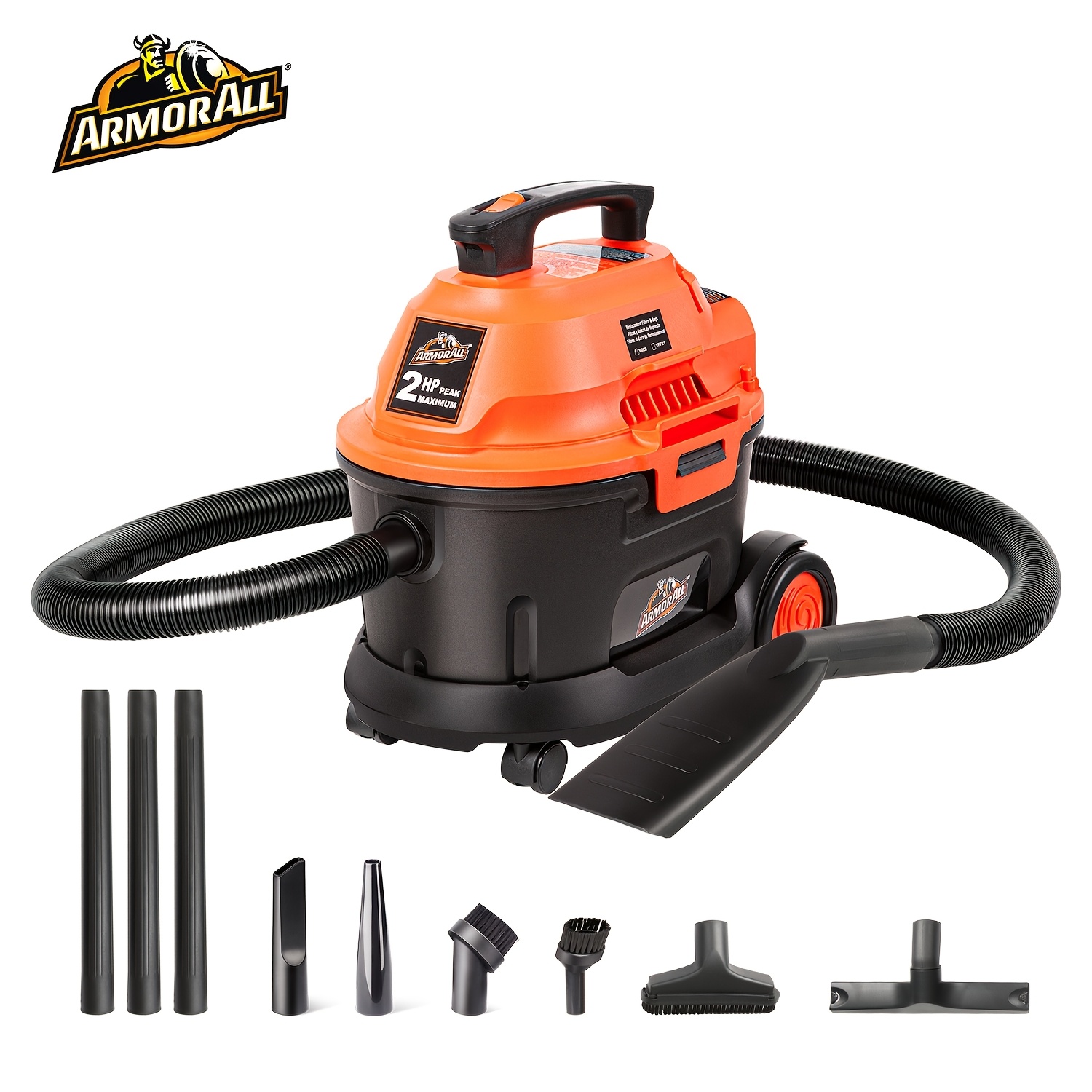 

Aa255w 2.5 Gallon 2 Utility Wet/dry Vacuum Cleaner For Car And Shop Vac, 2.5-gallon