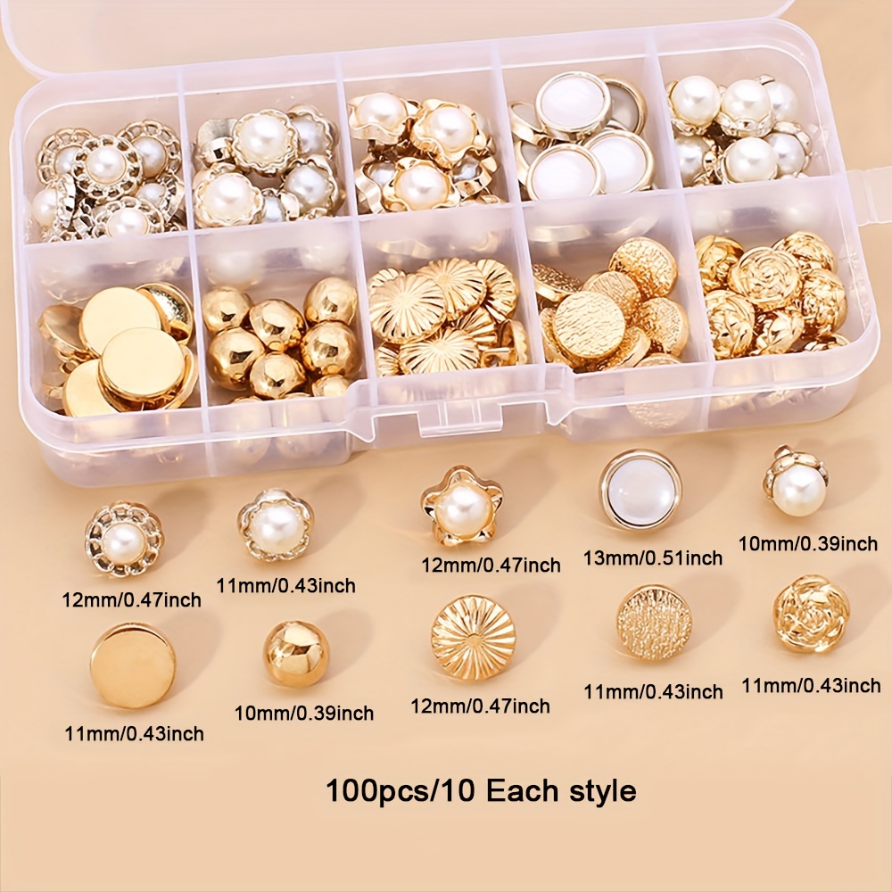 TEMU 100pcs Round Assorted , Resin Buttons, Vintage Clothing Tailor Buttons