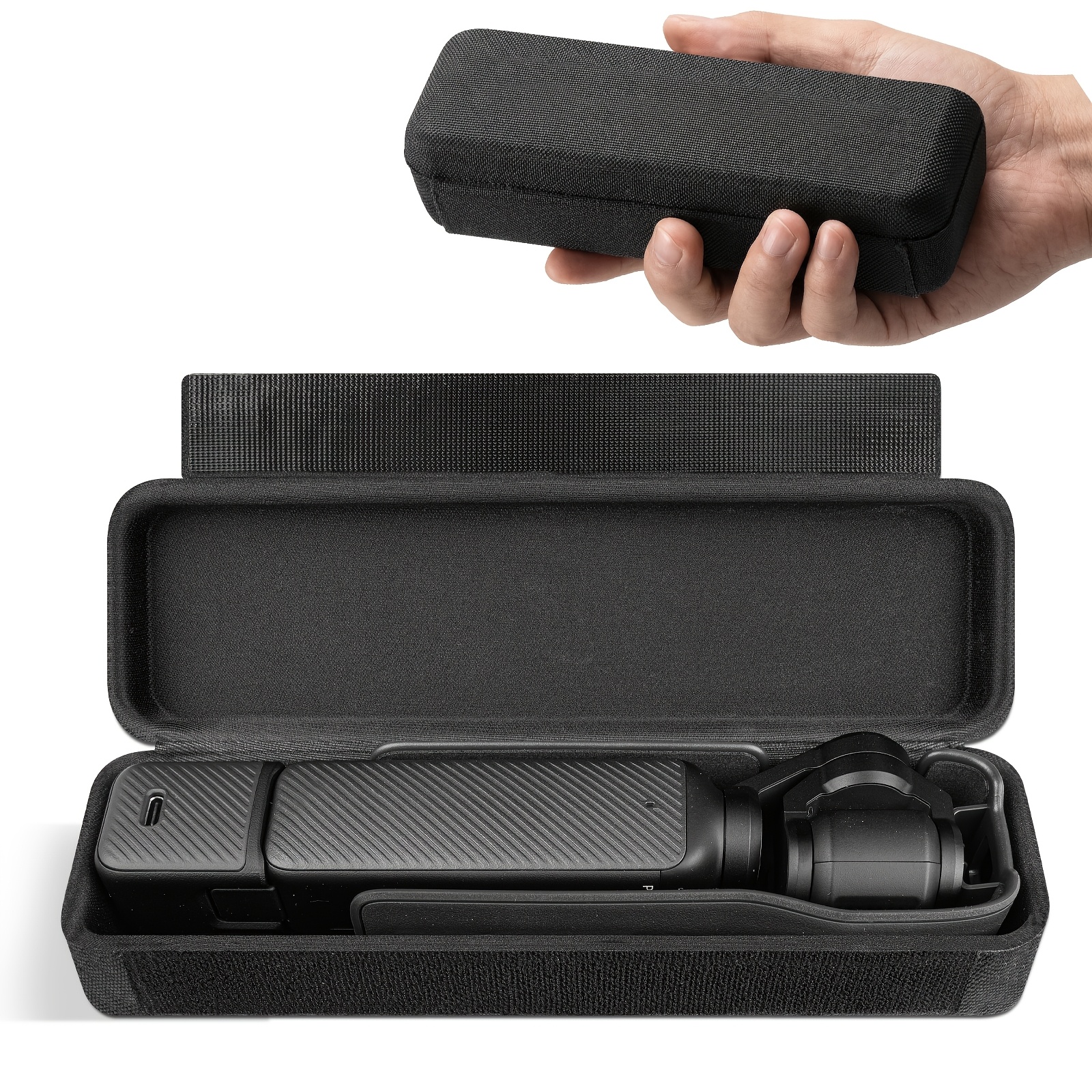 TEMU Sarlar Suitable For Pocket 3 Set Storage Bag, High-quality Eva Hard Shell Portable Case With Lanyard, Compact Shockproof Protective Carrying