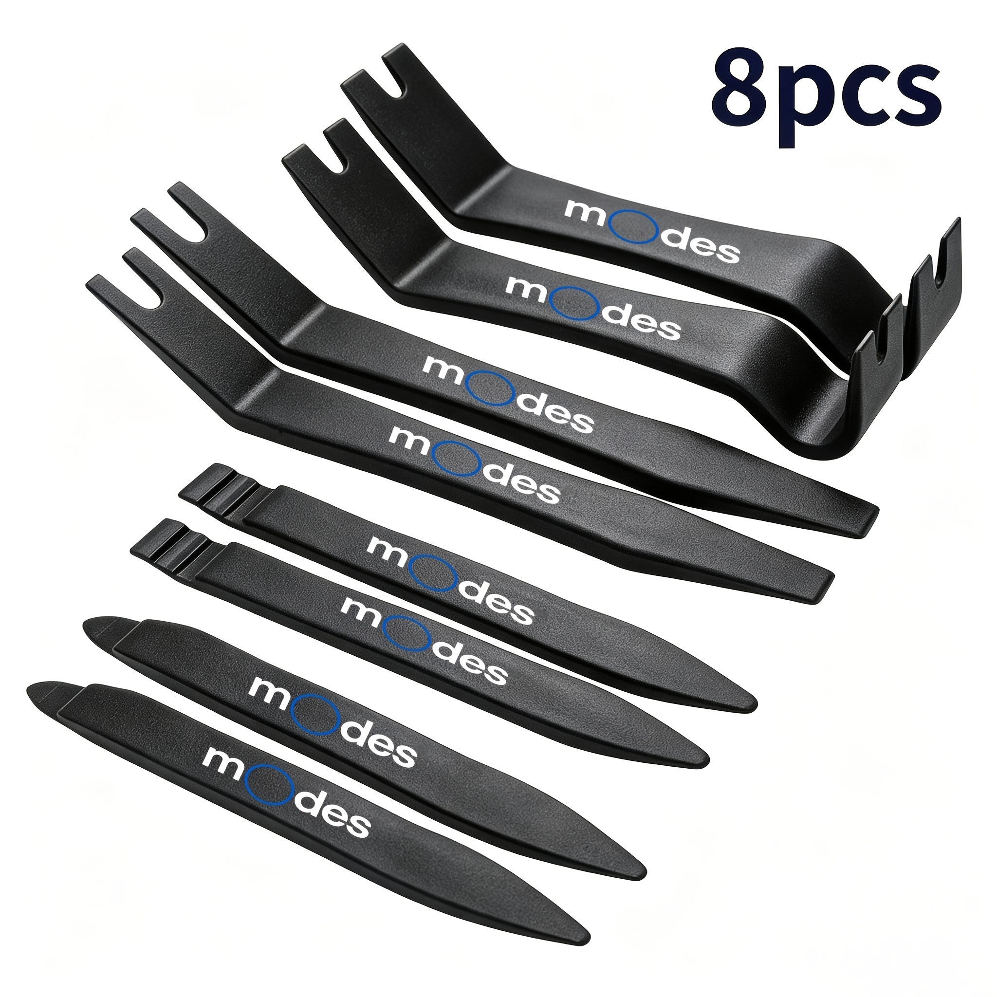 TEMU 8pcs Professional Automotive Interior Removal Tool Set - Scratch-free Plastic Pry Bars, Suitable For Door Panel Clips And Fasteners, Without