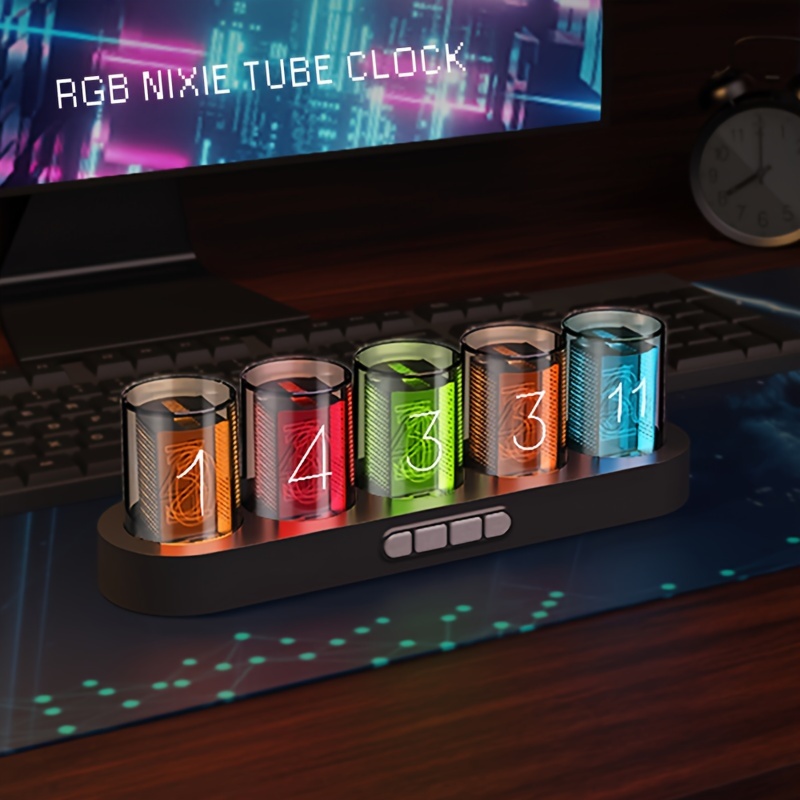 

Update Digital Clock Rgb Creative Clock 16 Million Colors, 9 Mode Adjustments