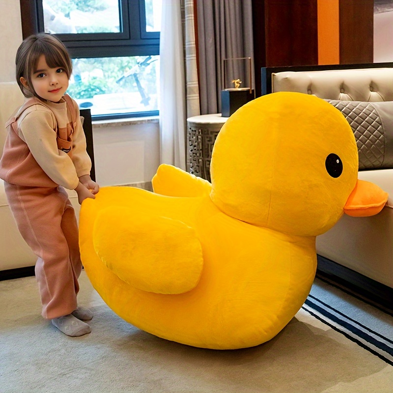 1pc giant soft yellow duck plush toy 100cm polyester stuffed