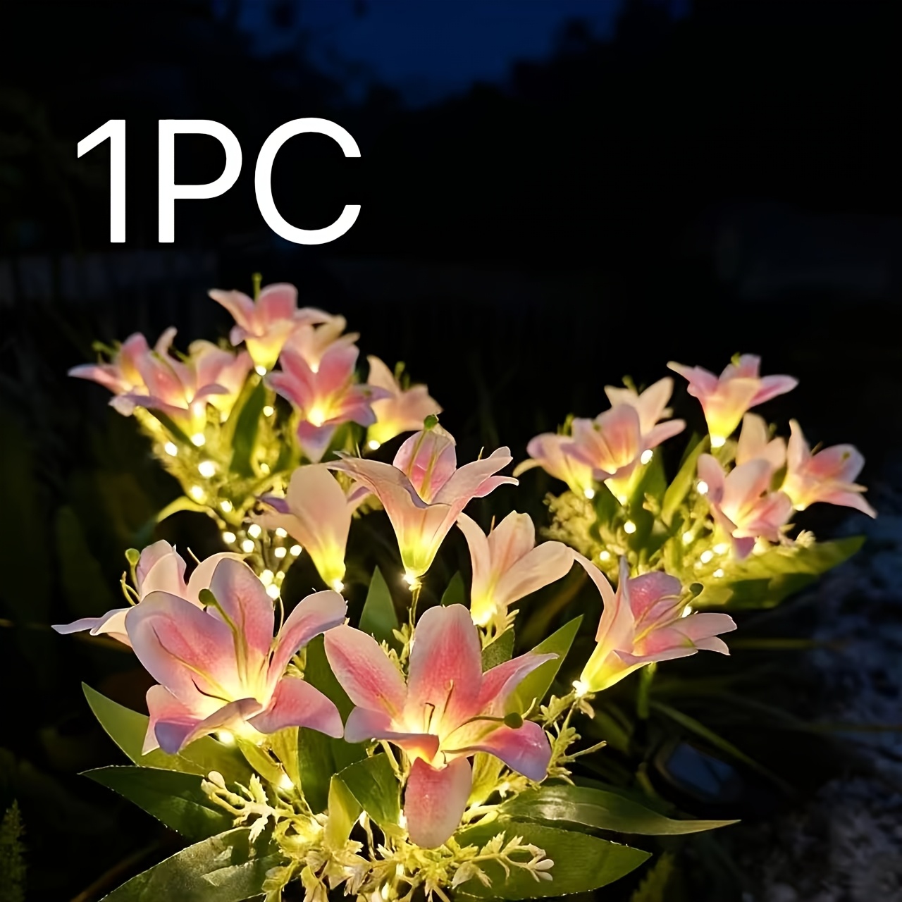 TEMU Solar-powered Led Light For Garden, Courtyard Decoration, Light, Gift