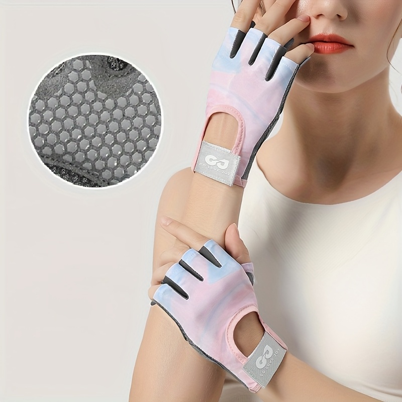 new upgrade silicone grip pads non slip palm layer fitness sports gloves   nylon blend pull on closure hand wash only universal   gloves   nylon blend gloves