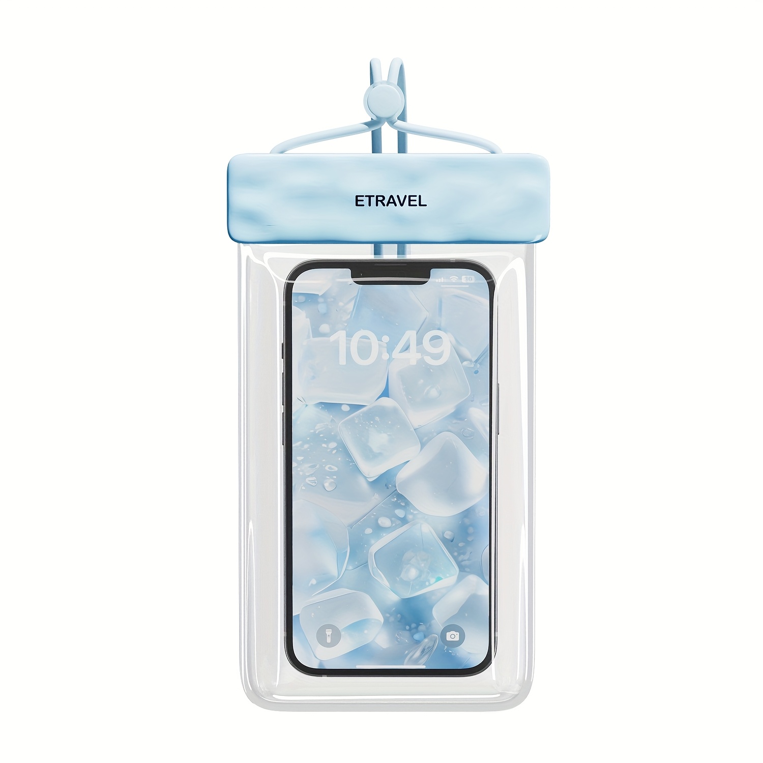 TEMU Phone Pouch Suitable For Touch Screens And Photography, Designed For Swimming, Outdoor Activities, Rafting, And Diving, With A Strap For Hanging