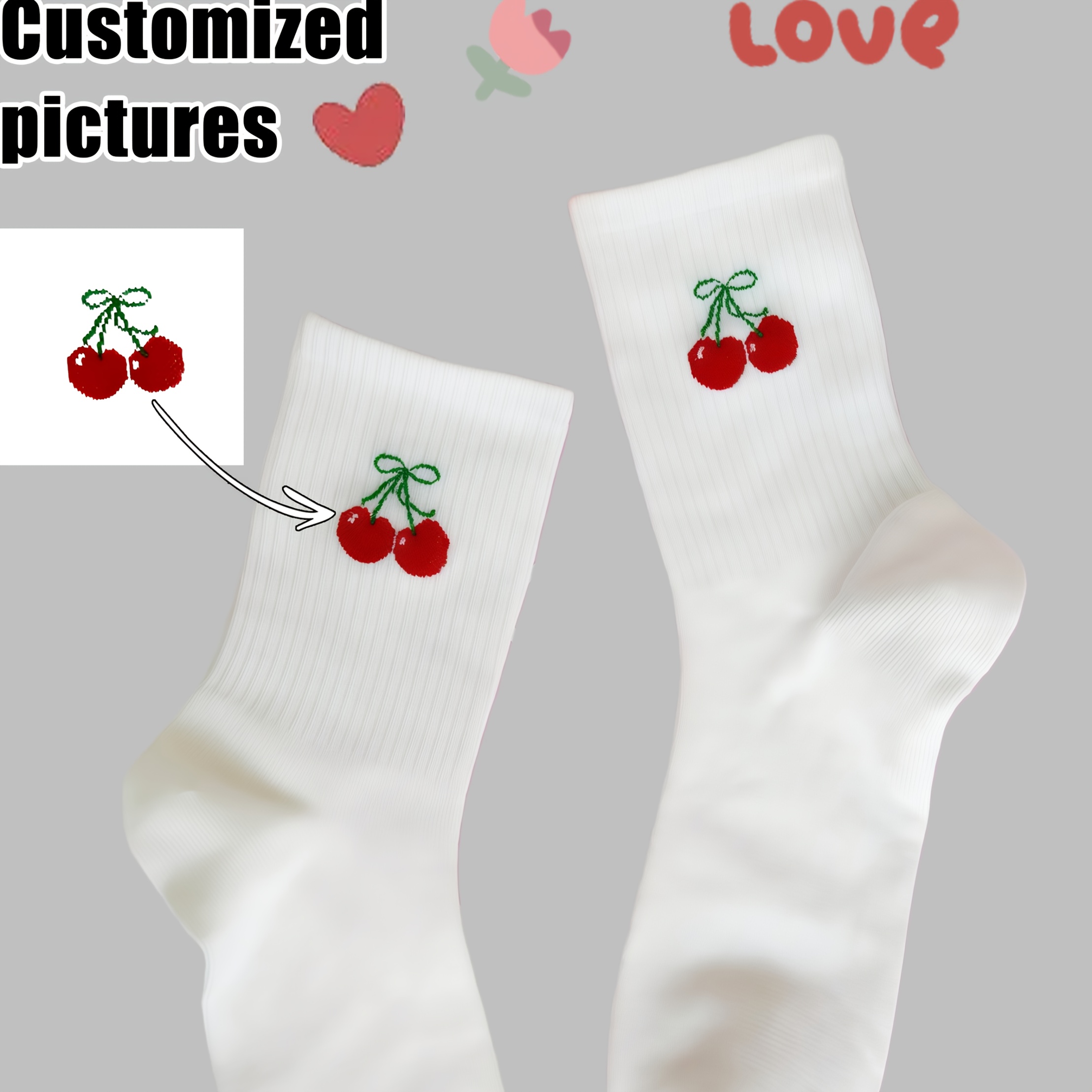 TEMU Calzini Lunghi , Calzini Sportivi , Motivi Personalizzabili, Calzini Resistenti Ideali per Regali di Feste, Natale, Capodanno, San Valentino,