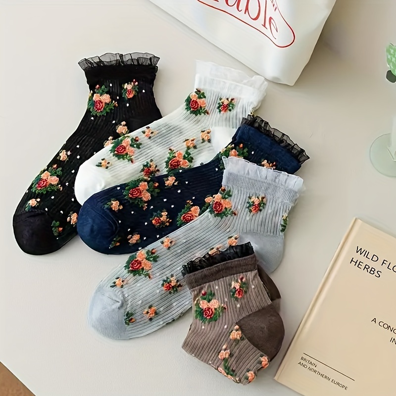 

5pcs 's 3d Pattern, Fit Mid- Length