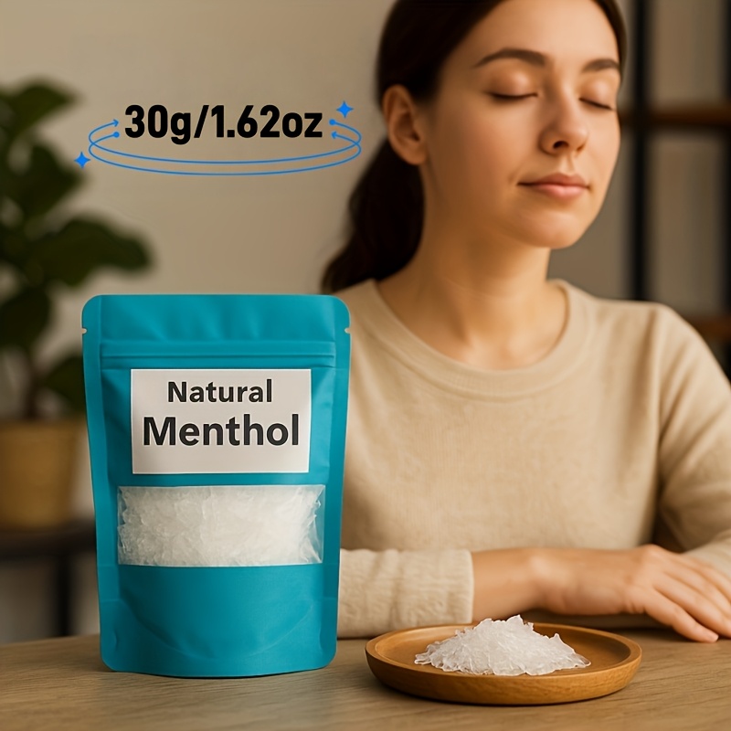 Image of Natural Menthol Incense Powder | Plant Extract, , Ideal For Home, Bathroom, Sleep, Yoga, Meditation, Relaxation, Outdoor, Purification, Suitable For Christmas, Halloween, Black Friday Gifts