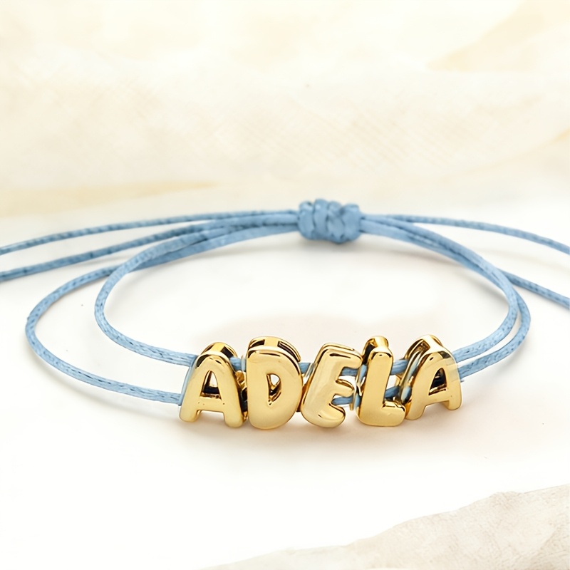 TEMU Bracciale personalizzabile in acciaio inossidabile con | Multicolore, oro 18 , stile vintage e , per l'uso e come regalo, per San