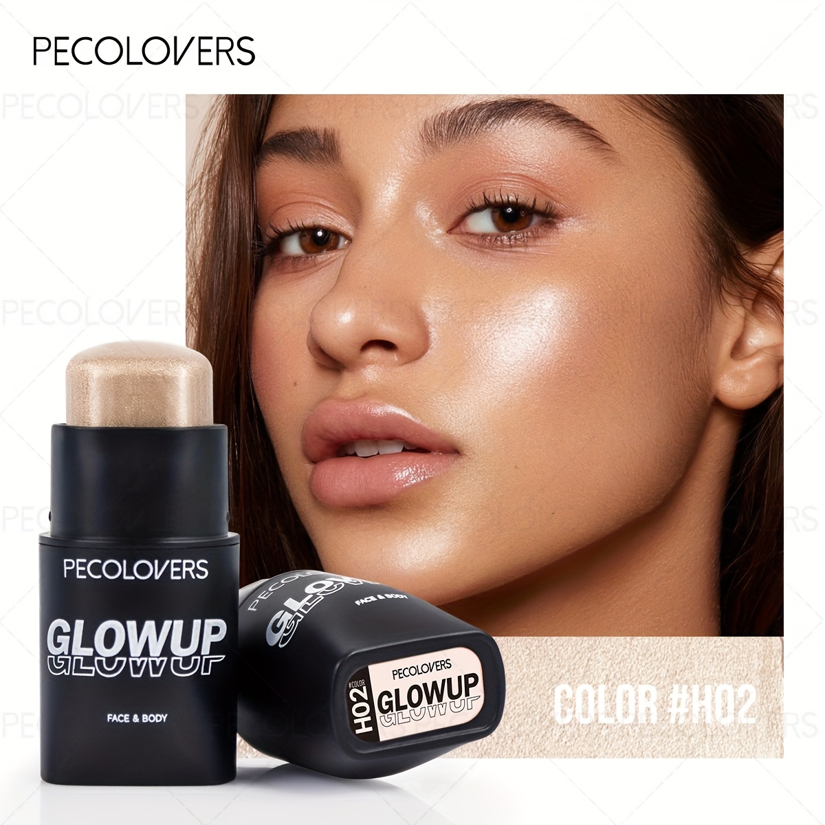 1pc Highlighter Stick Brightening Face Contour Highlight Makeup For Face, Beauty Face Makeup, Multi-use Cosmetic Stick