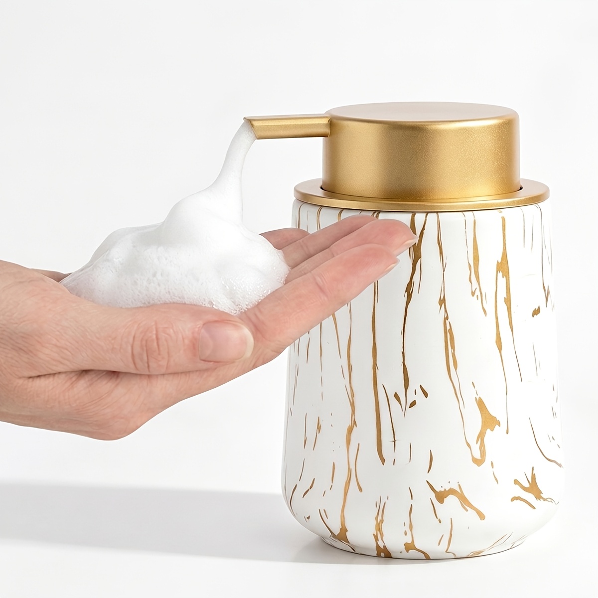 TEMU Botella de jabón de de espuma/liquido, dispensador recargable, adecuado para baño, cocina, jabón de hotel, champú, botella de gel corporal