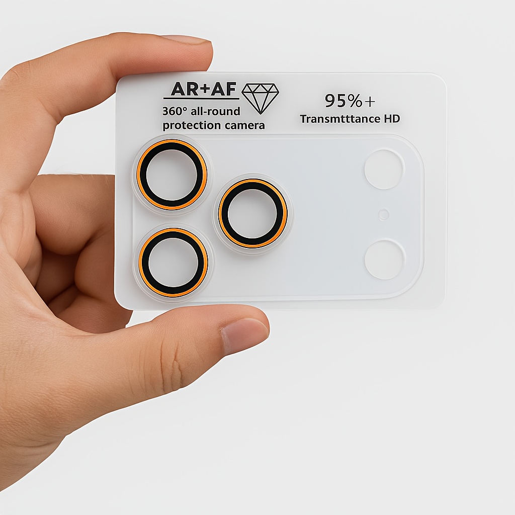 E-shop Integrierte 3D Transparente Zweifarbiges Panzerung, Handyobjektiv Vollständige Abdeckung Schutzfolie, 90% Aus Transparentem Acryl Integrierte