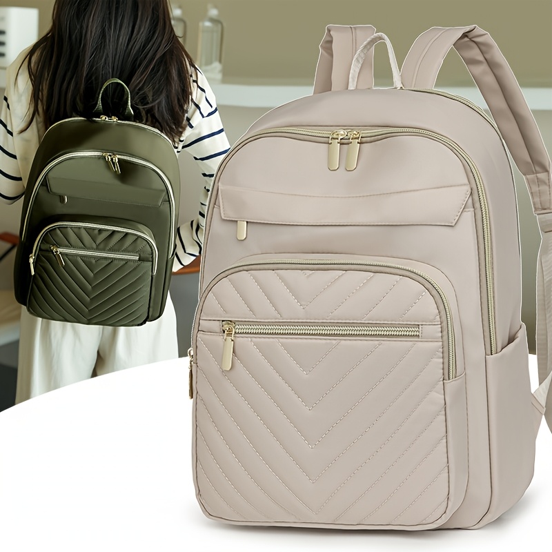 Lightweight Polyester Women\'s Fashion Backpack Purse with Multiple Pockets Amazon.com: AfitLulu Small Backpack Purse for Women  main image 2