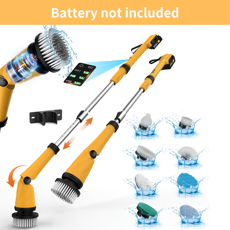 

Electric Spin Scrubber Cordless For Dewalt 20v Battery, (battery Not ) 1200rpm Power Scrubber Cleaning For Kitchen/bathtub/floor