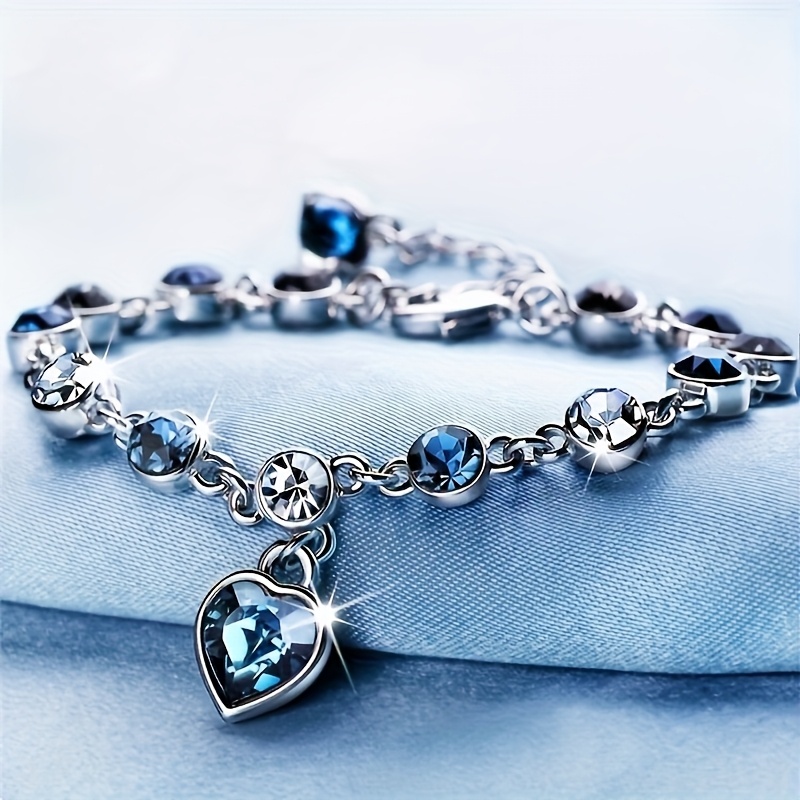 

1pc Bracelet For Women - Elegant Fashion Jewelry With Synthetic Crystal, Alloy Pendant, No Plating - Ideal Gift