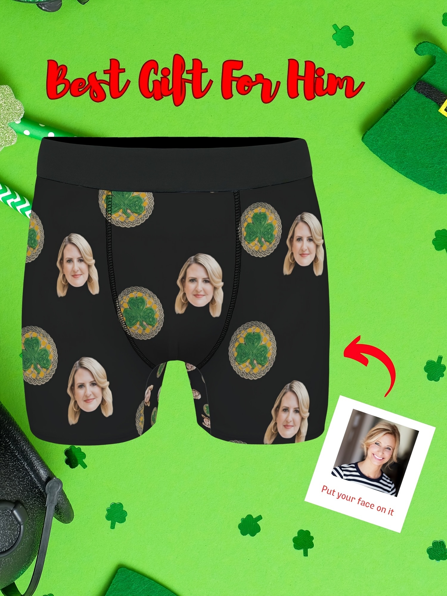 Buy The Perfect Gift for Him CUSTOM Face BOXERS, FUNNY Boxer