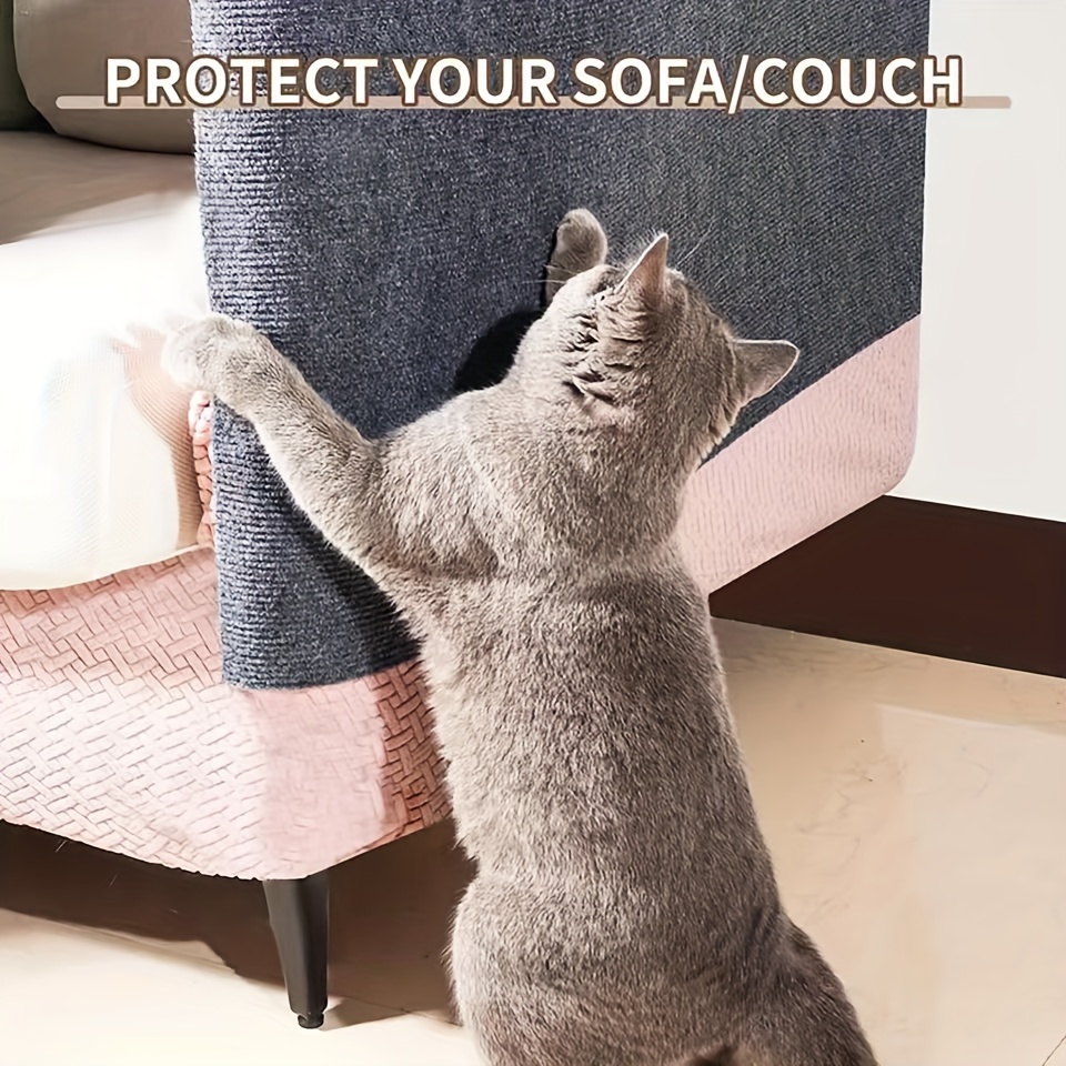 

Nylon Cat Scratching Pad - Wall-mounted, Non-slip & Self-adhesive - Protects Furniture & Trains Cats To Appropriately