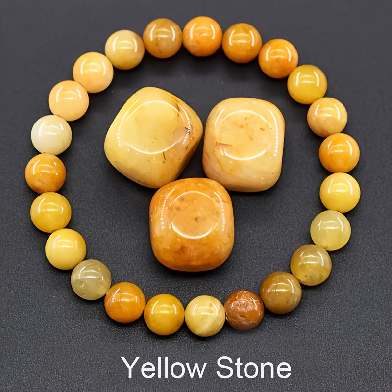 Image of 8mm Natural Beaded Bracelet - A Symbol Of Wealth And Success, Featuring A Simple And Elegant Design. A Daily Wear Jewelry Piece For Men And Women, And An Ideal Gift For Girlfriends, Family