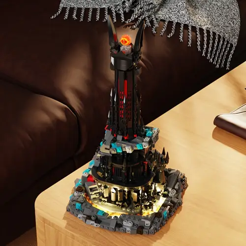 lord rings building set block set castle architecture led lights collection gift for adult and film fans 1224 pieces