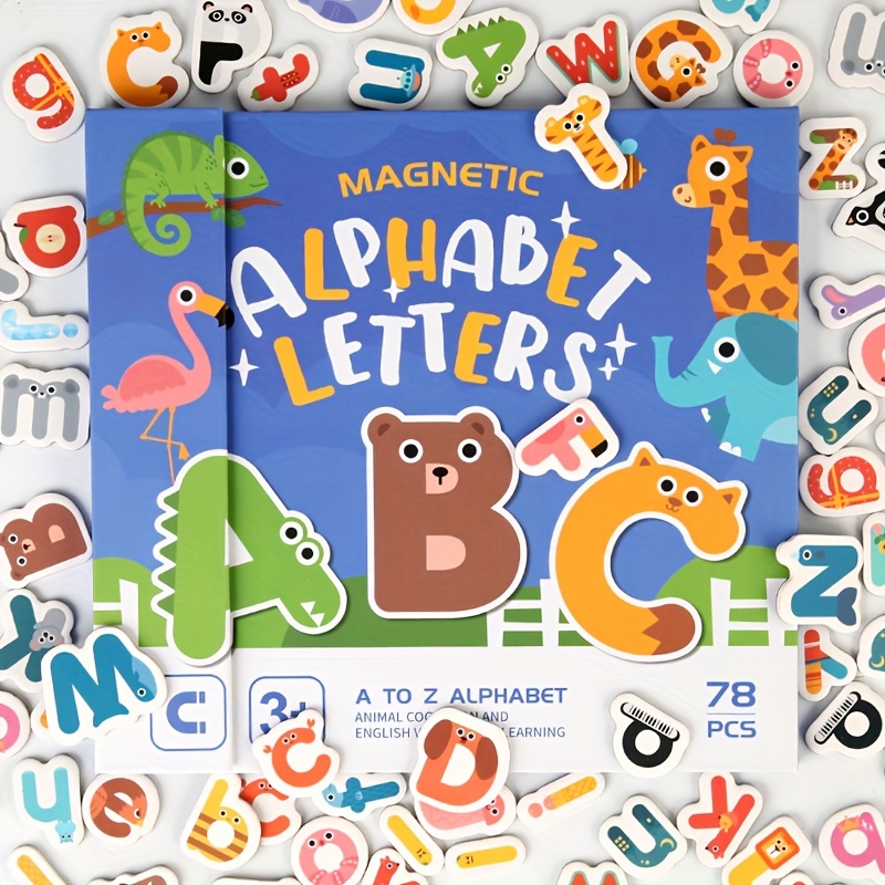 

Magnetic Alphabet Letters: A-z Learning Set For Kids, Suitable 3-6