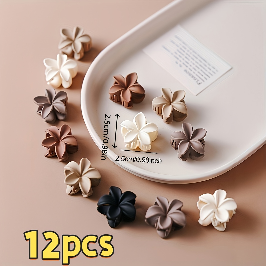 TEMU 12 Pinces à Cheveux Style Vacances, Petites Pinces Antidérapantes pour Cheveux Cassés, Accessoires de Cheveux pour et Domicile-Travail,