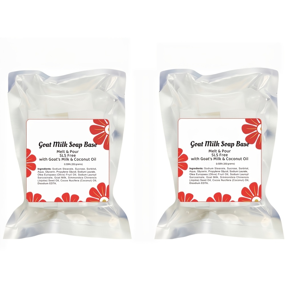 Image of 500 G/17.637oz Goat Milk Soap Base For Soap Making Supplies Melt And Pour Soap Base For Diy Crafting Moisturizing Glycerin Soap