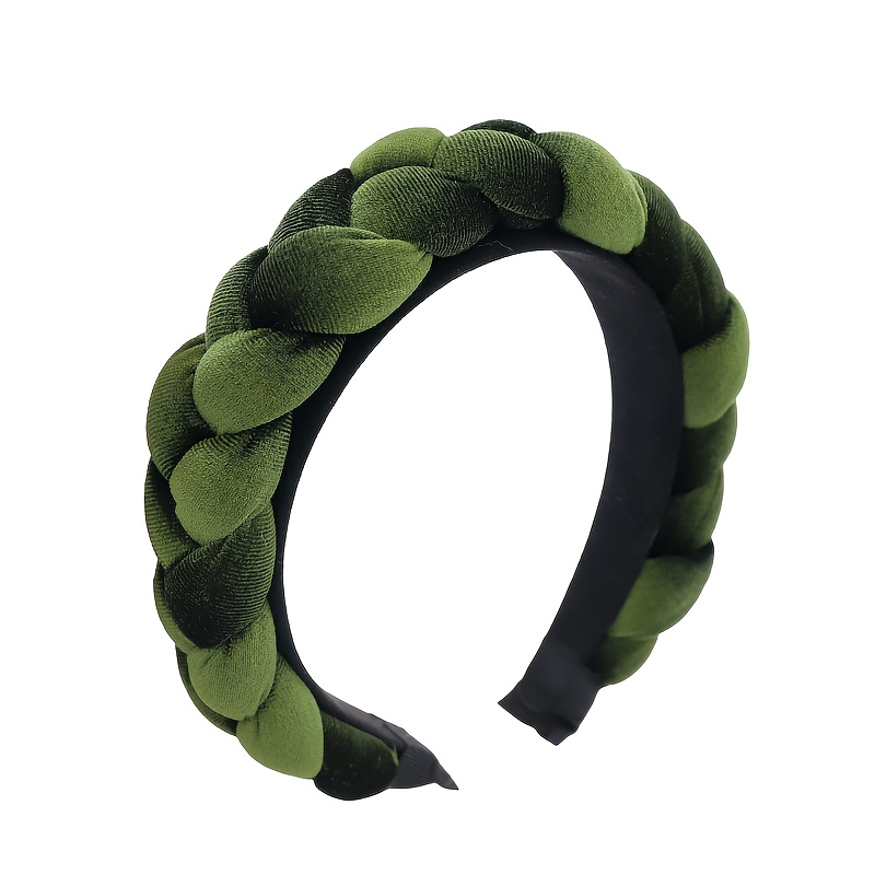 Image of 9 Handmade Autumn And Winter New Headbands Ethnic Woven Braided Headdress Handmade Flannel Headband Hair Clip - Christmas Gift