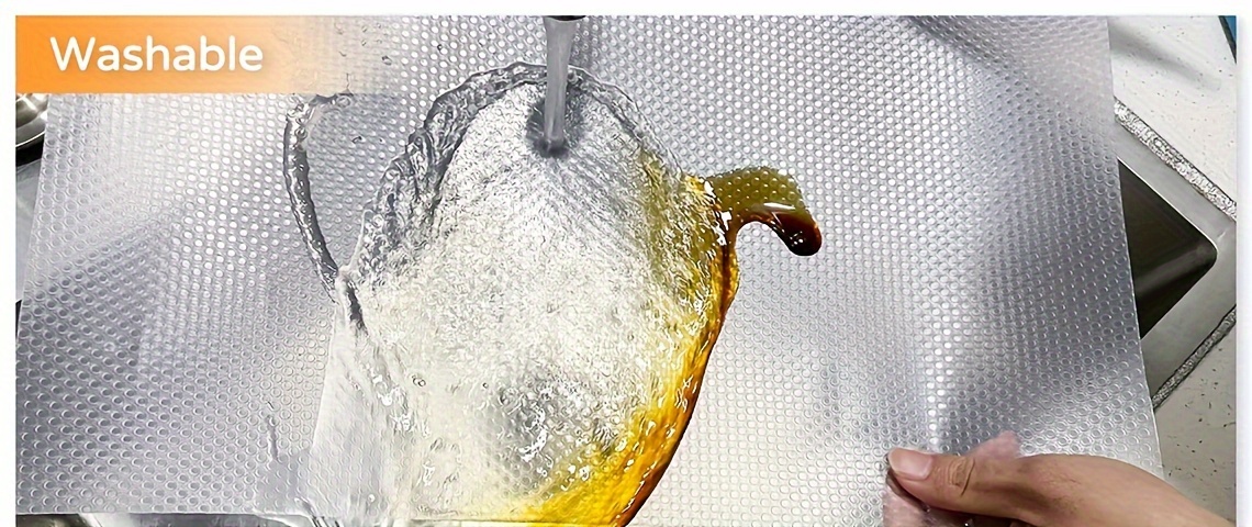 1 roll of waterproof and anti slip plastic shelf liner roll, multi-purpose cabinet drawer liner. Suitable for cutting mats in kitchens, refrigerators, and tables.